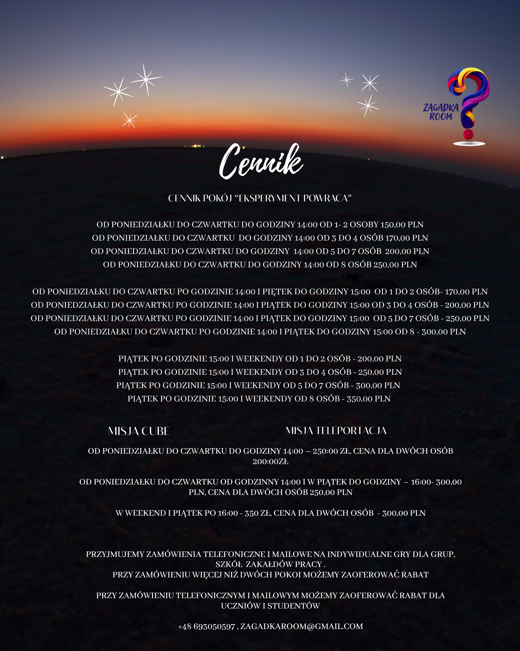 Cennik 2025